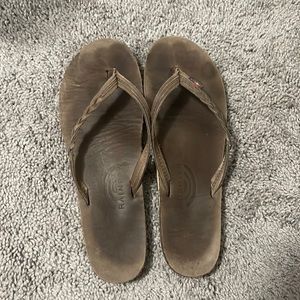 Large Rainbow Flip Flops